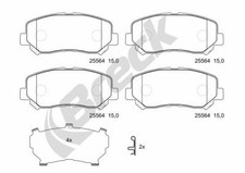 BRECK Bremsbeläge Bremsbelegsatz vorne passend für Mazda CX-5