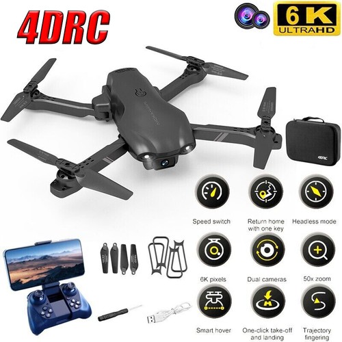 4DRC V13 RC Drone WiFi FPV 6K HD Doble Cámara Cuadricóptero Altitud Sostener 2 Baterías - Imagen 1 de 12