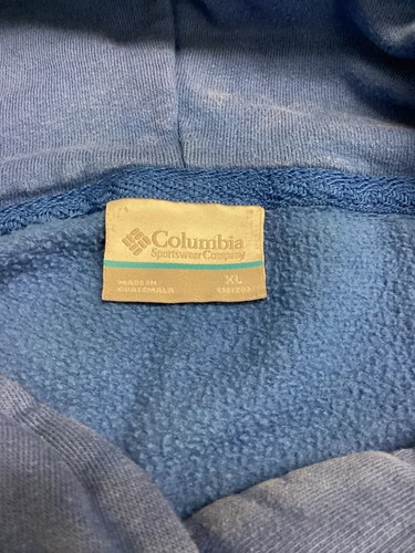 Columbia PFG Blue hoodie Pullover American Flag Fish Sweater youth sz XL 18-20 - Picture 5 of 10