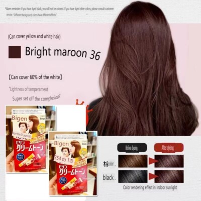 Hoyu Meiyuan Bigen Keraimu Hair Dye Paste Plant Covering White Hair Home Use 3G