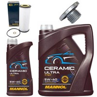 MotoröL Filter Set Mannol 5W-40 6 Liter + Schraube FüR BMW 3Er 318D 320D E46