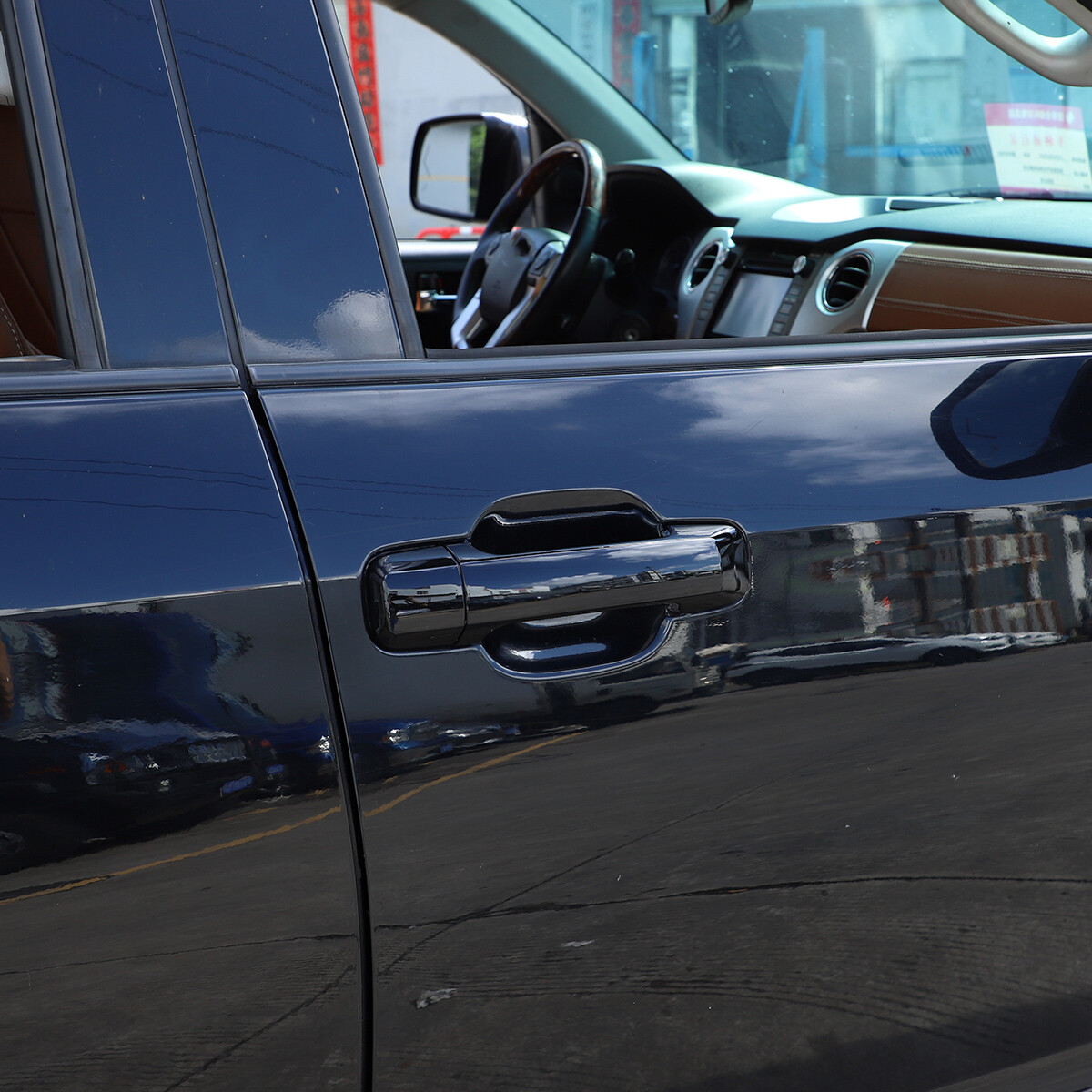 For 2007-2021 Toyota Tundra FRONT 2 Door Handle COVERS+Mirrors 1H5