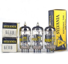 ONE 6EH8 SYLVANIA NOS Tube R hre Lampe TSF Valvola Valve                Valvula