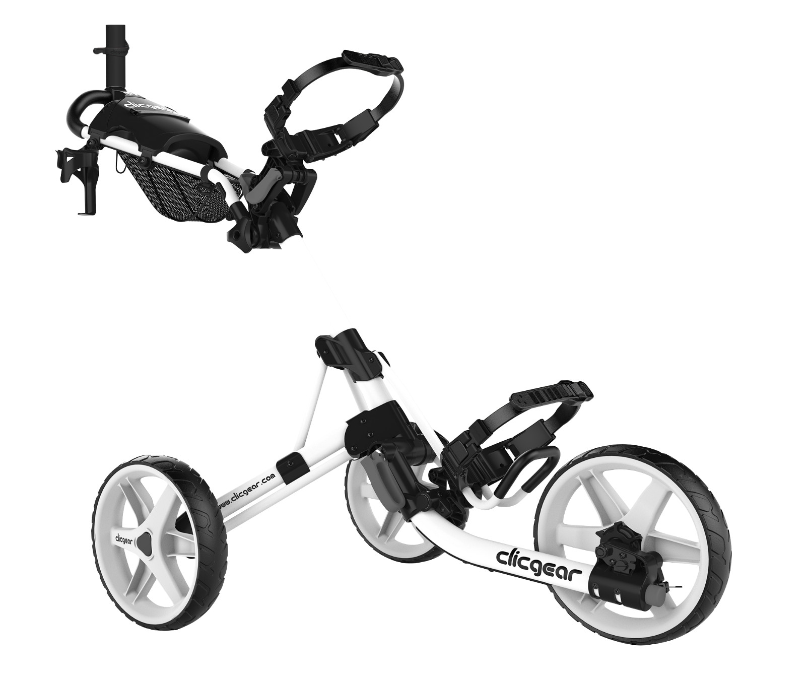 Push Cart |  3-wheel Folding Collapsible Trolley