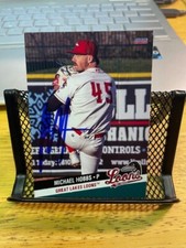 Michael Hobbs Signed Autographed 2022 Great Lakes Loons Team Set Card Dodgers