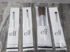 E.L.F.  Total Face , LIP DEFINING, EYELINER, CONCEALER BRUSH ( 4PK)