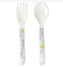Baby Cie - L'Aventure Attend 'Adventure Awaits' Fork and Spoon - 891AVA