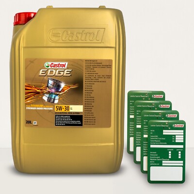 20 L Kanister Castrol Edge 5W30 LL Longlife 3 VW 504.00 507.00 MB 229.51 + 4 Ölz