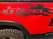 Bedside Splash Stripe Graphics Kit . Compatible With Dodge Ram Rebel