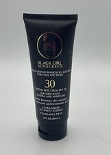 Black Girl Sunscreen SPF 30 Moisturizing Lotion Face  Body 3 fl oz / 89 ml