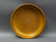 Jane Gordon Martz Marshall Studios MCM Mushroom Art Pottery Serving Bowl Platter