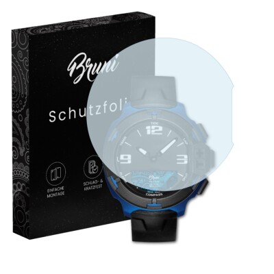 Bruni 2x Folie für Tissot T-Race Touch Schutzfolie Displayschutzfolie