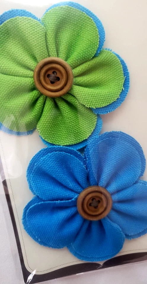ВОСПОМИНАНИЯ бутик флер цветочные украшения - 2шт - синий/зеленый - Изображение 2 из 3