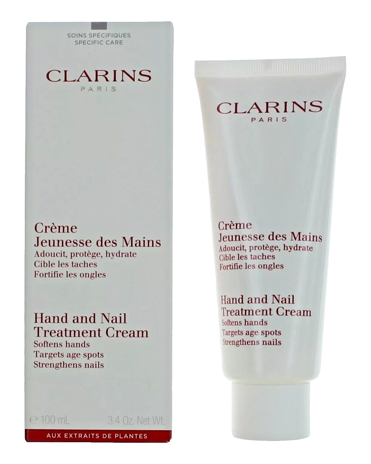 CLARINS HAND & NAIL TREATMENT CREAM 100ML/3.4OZ  NEW IN BOX INER SEALED TUBE