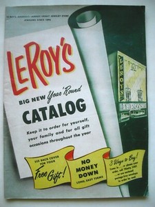 LeRoy's Jewelers Department Store Catalog Early 1950s 48 Page Jewelry Radio TV