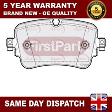 Fits Audi Q7 2015-2021 3.0 TDi 4.0 Electric FirstPart Rear Brake Pads Set