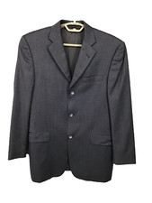 Men's Blazer Sports Coat Vintage Burberry Blazer Men’s 38R   Wool Gray
