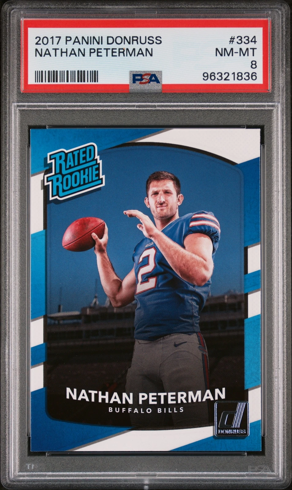Nathan Peterman Panini Donruss #334 Base