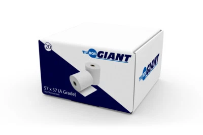 TILL ROLL GIANT 57 x 57 Single Ply Non Thermal Till Rolls DOES NOT WORK IN CREDIT CARD MACHINE