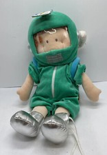 Vintage Russ Berrie Interactive Plush Doll Activity Toy Button Tie Zip Toddler