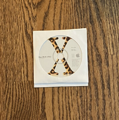 Apple OS X 10.2 Jaguar FULL INSTALL - 2 CD-ROM Set
