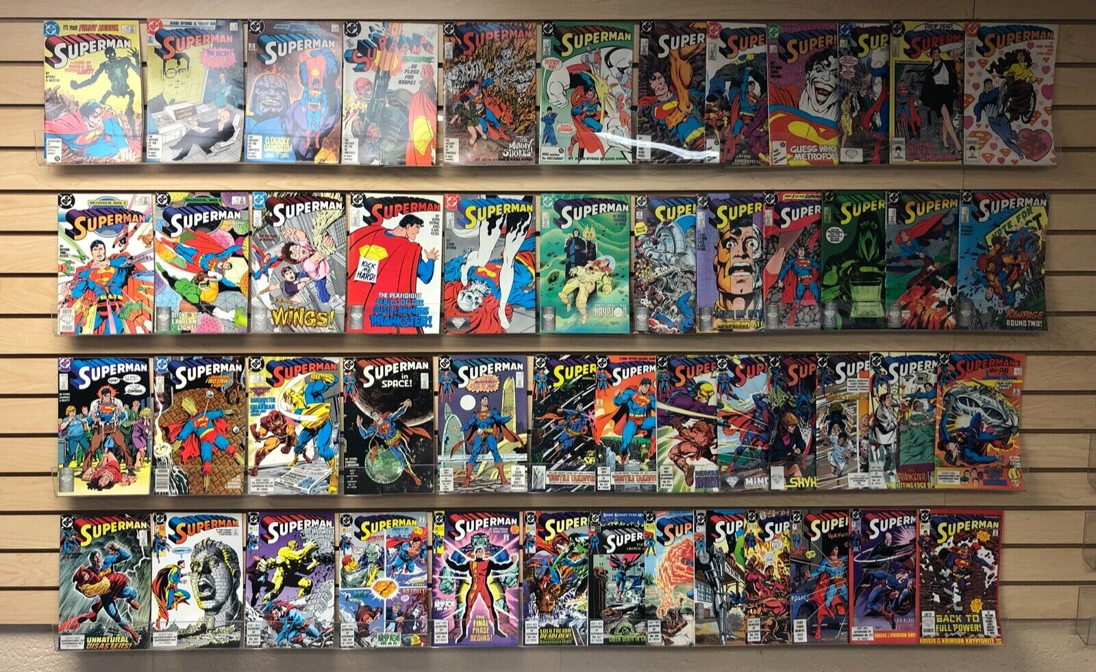 SUPERMAN #1 to #50 DC comics by JOHN BYRNE in 1987.....COMPLETE!....ONLY $19.95!