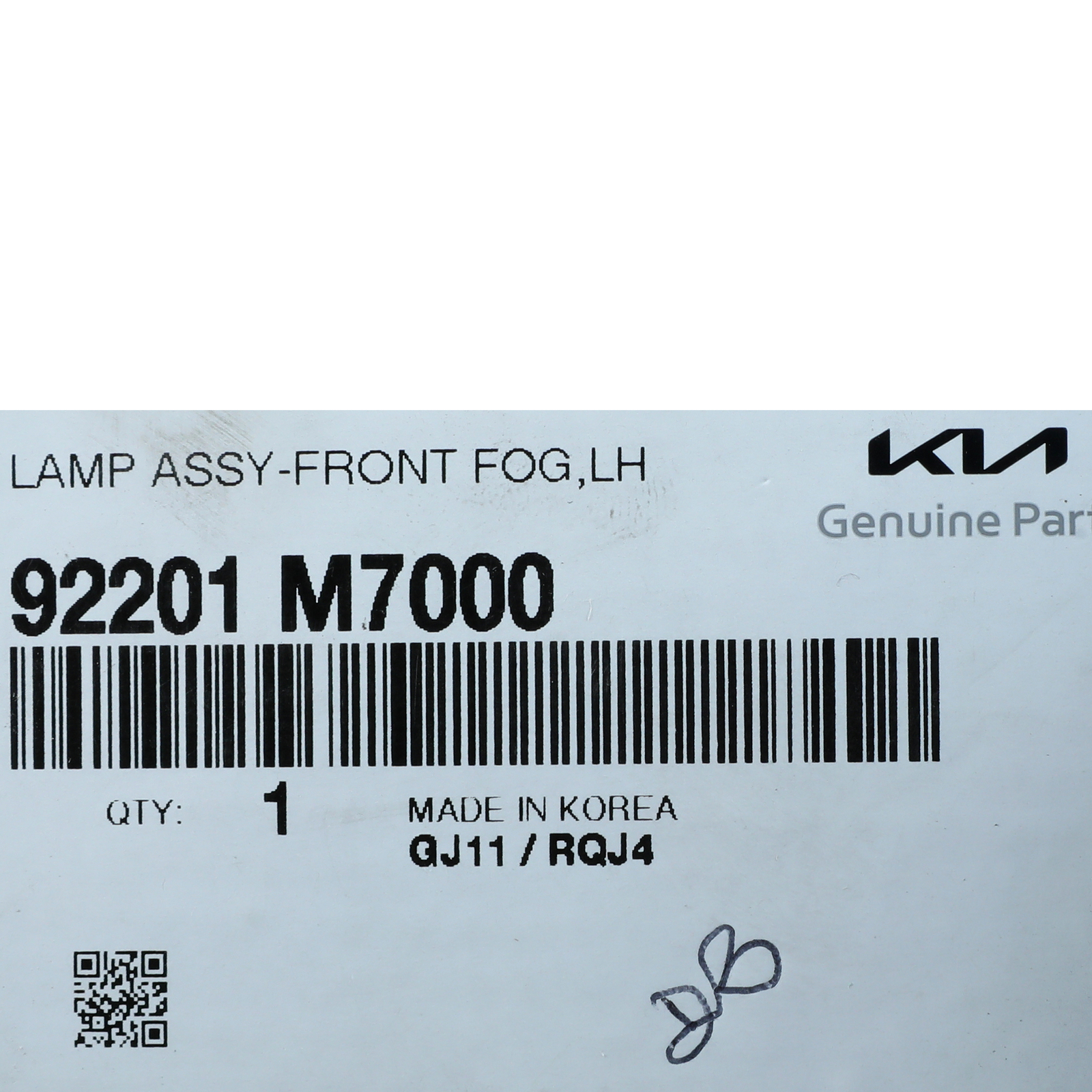 2019-current Kia Forte LH Fog Light Assembly 92201 M7000 for sale  