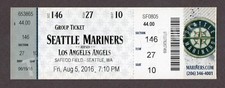 Tim Lincecum LAST GAME Griffey BOBBLEHEAD 8/5/2016 Mariners Angels MINT Ticket