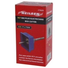 TCT SDS Plus Electricians Box Cutter For single Double Socket Back Box Circular