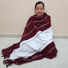 Tibetan Meditation Shawl, Buddhist Prayer Ngakpa Ngakmo Shawl, Zen Tantric Shawl