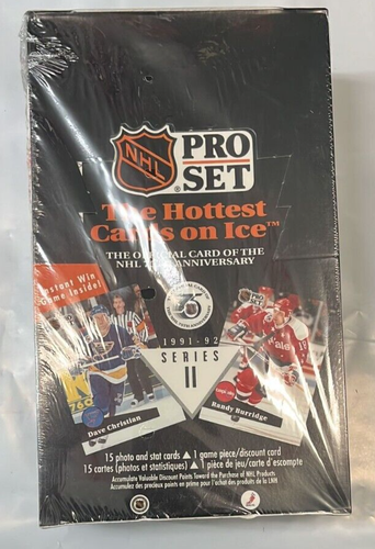 1991-92 Pro Set NHL Hockey Series 2 Factory Sealed Box Series II =36 packs of 15 - Picture 2 of 4