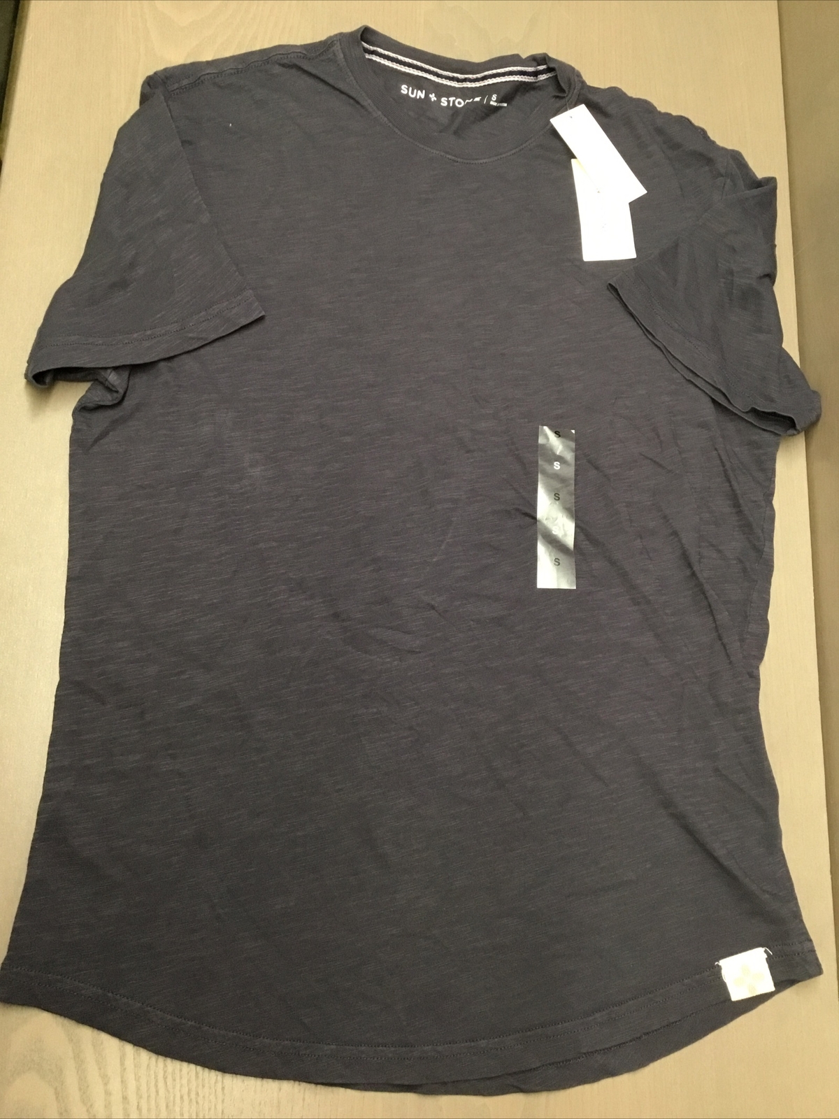 МУЖСКАЯ ФУТБОЛКА SUN + STONE SMALL POCKET TEE, ТЕМНО-СИНИЙ, МАЛЕНЬКИЙ РАЗМЕР