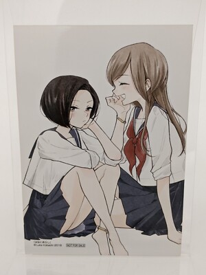 Hana ni Arashi Bromide NEW Yuribu Eclair Rouge Manga Promo Postcard Yuri