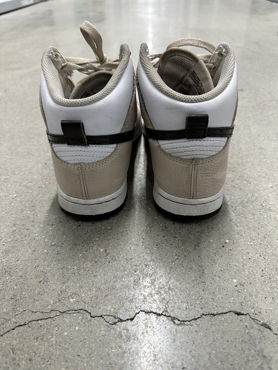 Nike Dunk High Retro Men’s Size 10 Beige White Black Sneakers FD9874-100 Casual Nike Dunk High Sanddrift *NO BOX* FD9874-100 Tan/Beige/White  main image 3