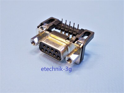 10 Stück -> 09661126603 D-Sub-Stand.-Steckver. Buchse, rechtwink., 9-pol, 2,74mm