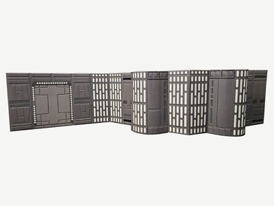 3.75'' Death Star Long Hallway Backdrop Star Wars Hasbro Kenner Ships Free