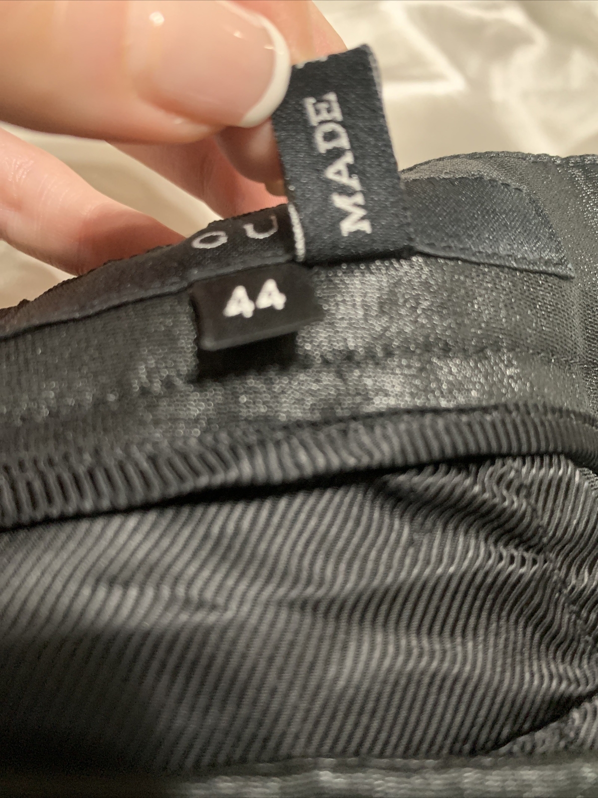 Gucci Authentic Solid Black Shine Fabric High Ris… - image 6