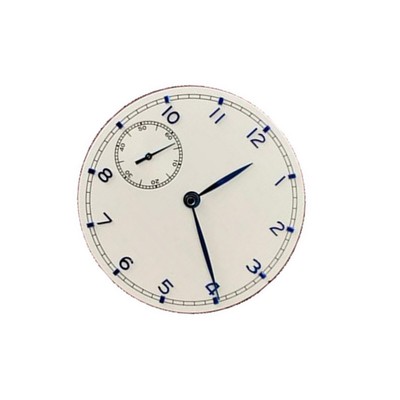 White 37mm Watch Dial Plate With Hands For ETA 6497 ST3600 Movement Parts F