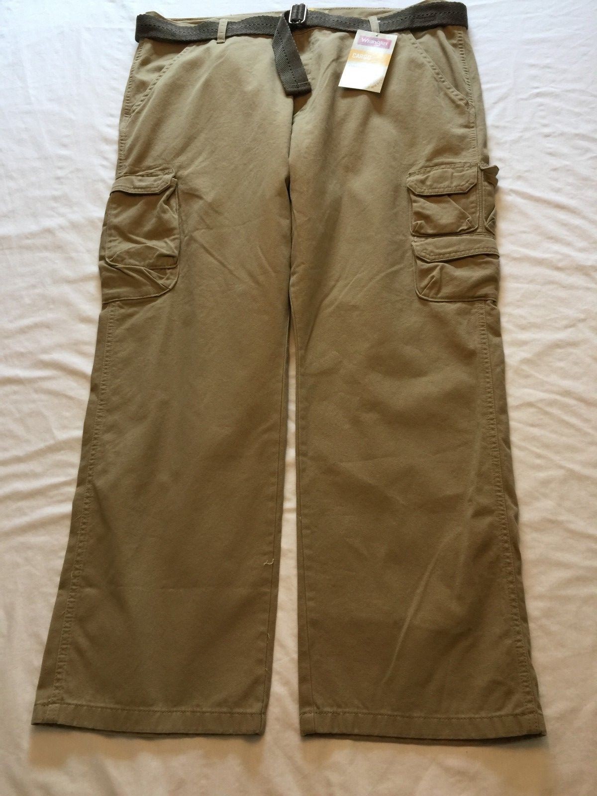 Khaki Beige Slacks 70brw With Belt 30x30