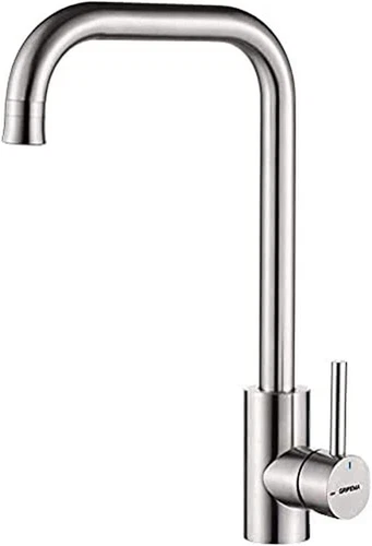 GRIFEMA G4009-1 Irismart, Kitchen Tap with Shower Sprayer, Sink Mixer, Stainless