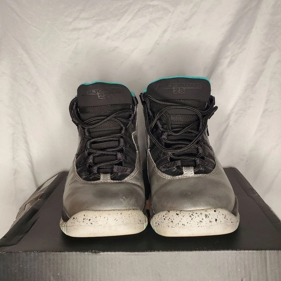 Air Jordan 10 Retro Lady Liberty Kids Shoes Sneakers Boys Size 4.5Y Space Cosmic - Image 3 of 4