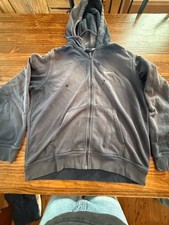 Nike Men's XL Black Full Zip Hoodie Sweatshirt