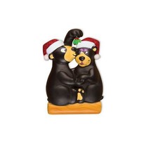 Kissing Under The Mistletoe Personalized Christmas Tree Ornament