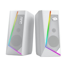 Redragon GS520 RGB Desktop Speakers, 2.0 Channel PC Computer Stereo Speaker w...