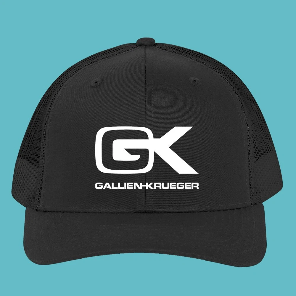 Gallien Krueger Black Trucker Hat Cap Adult Size