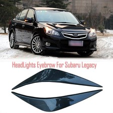 Carbon Fiber Eyelids Eyebrows Lids Headlight Trim Covers For Subaru Legacy 2009