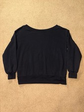 Abercrombie Fitch Soft A F Collection Black Crewneck Sweatshirt Women s Medium
