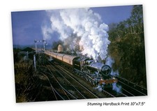 Steam Locomotive 6960 Raveningham Hall at Bewdley Worcs Stunning Raiway Print