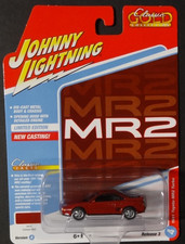 JOHNNY LIGHTNING - CRIMSON RED - 1991 TOYOTA MR2 TURBO - CLASSIC GOLD REL 3 VA