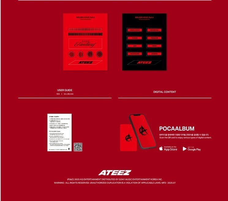 ATEEZ GOLDEN HOUR : Part.3 POCA Album In Your Fantasy